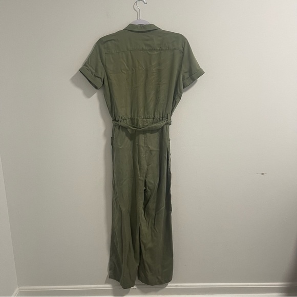 UNTUCKit TENCEL Utility Tilly Jumpsuit Olive Green Size XS - Picture 7 of 10